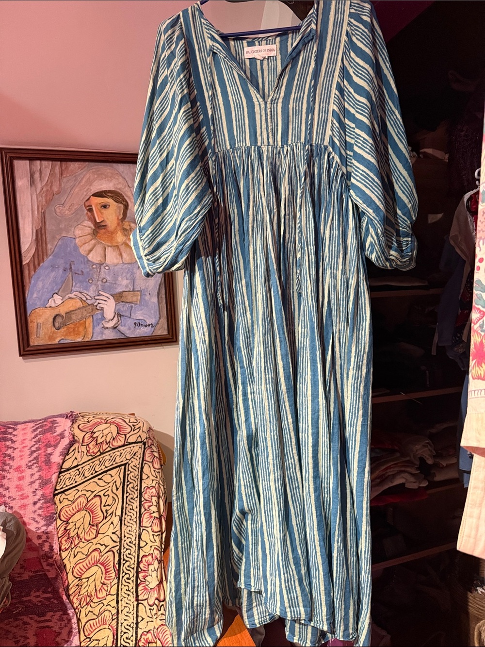 Daughters of India Kyra maxi in spearmint